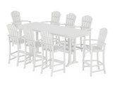 Palm Coast 9-Piece Bar Set with Trestle Legs