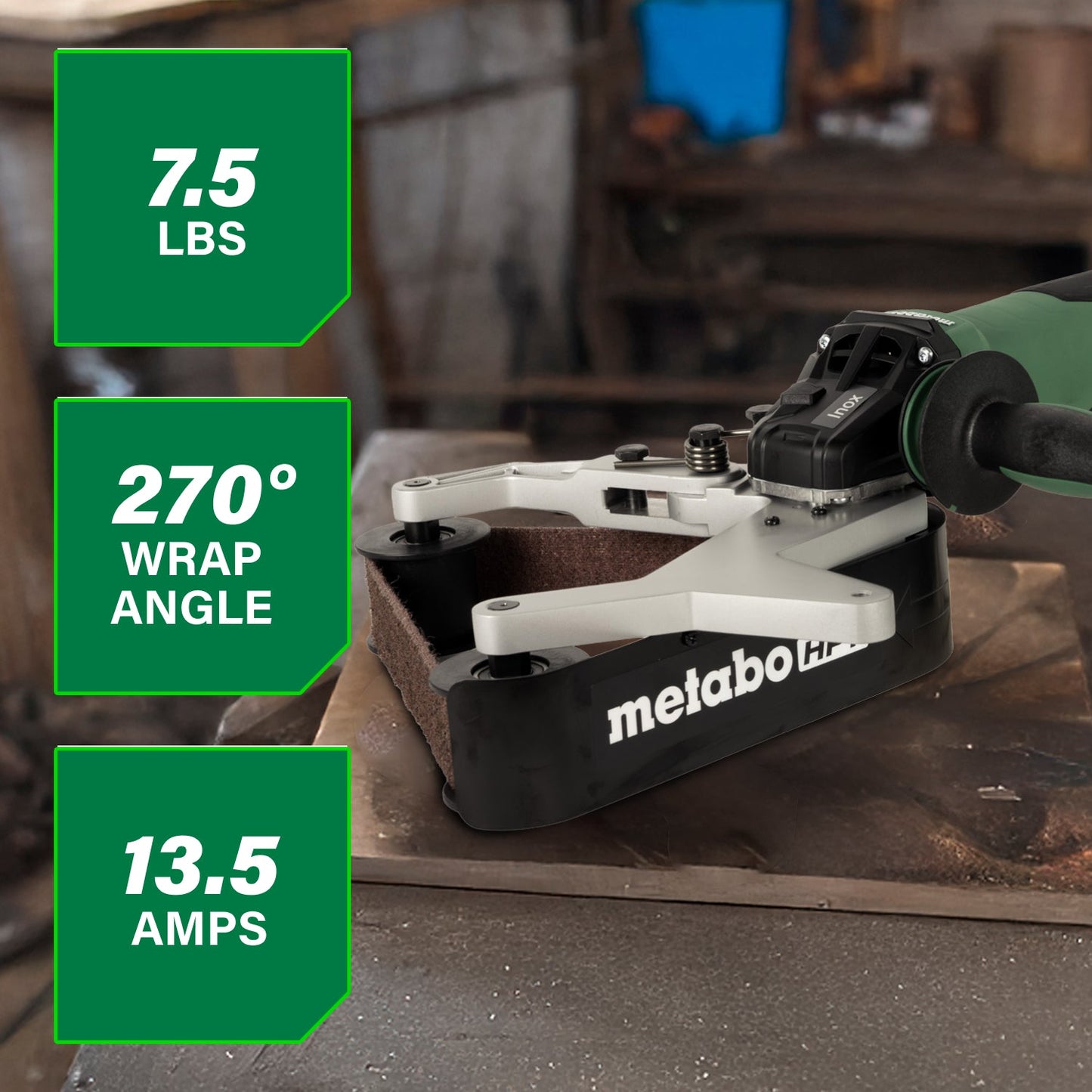 Metabo RBE 15-180 SET Tube Belt Sander - 646243620
