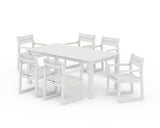 EDGE Sling Arm Chair 7-Piece Parsons Dining Set