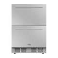 24 in.  Built-in Two-Drawer Outdoor Refrigerator in Stainless-Steel