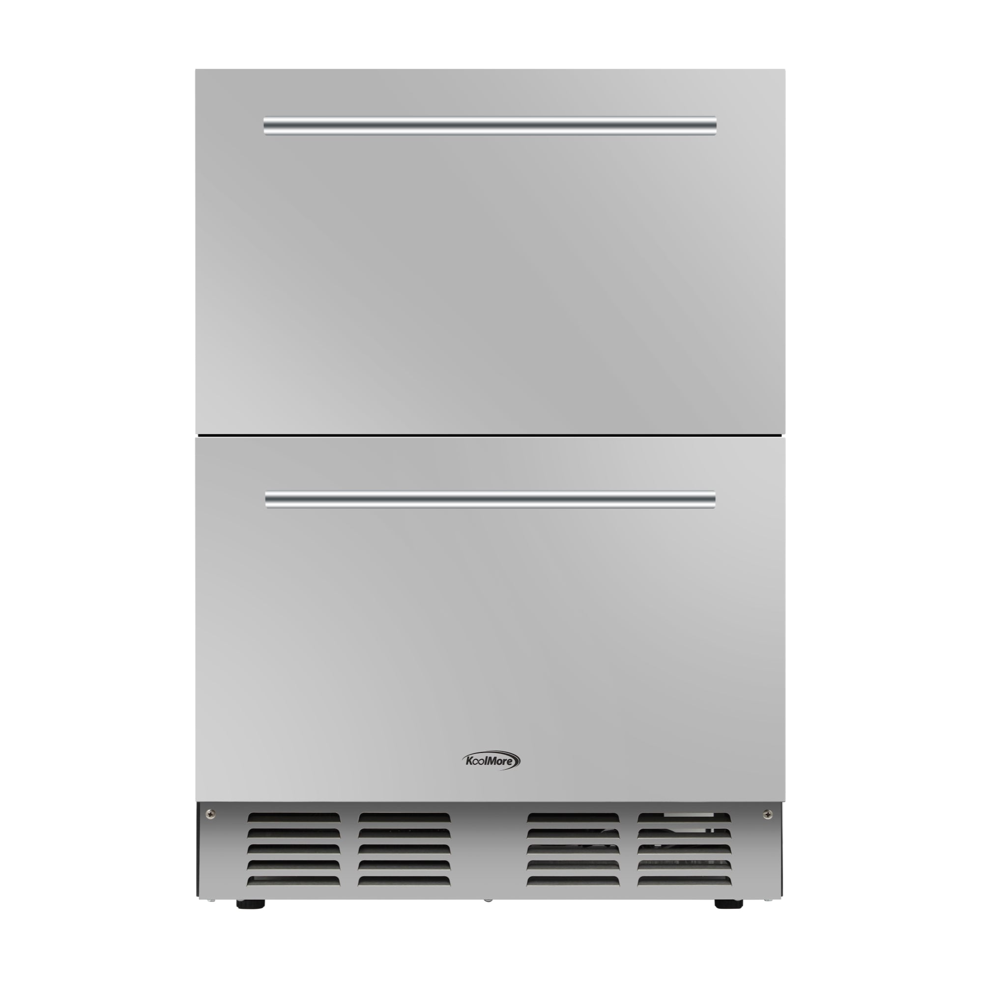 24 in.  Built-in Two-Drawer Outdoor Refrigerator in Stainless-Steel