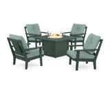 Prairie 5-Piece Deep Seating Set with Fire Pit Table