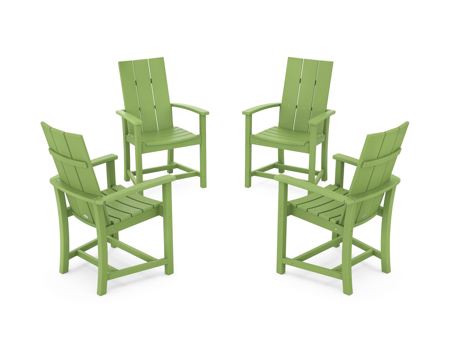 Modern 4-Piece Upright Adirondack Conversation Set