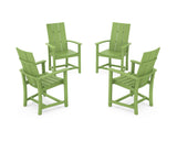 Modern 4-Piece Upright Adirondack Conversation Set
