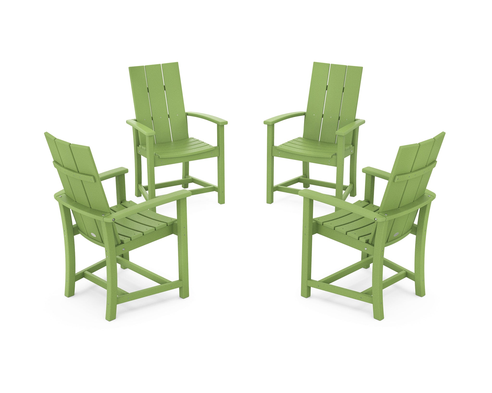Modern 4-Piece Upright Adirondack Conversation Set