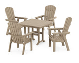 Nautical Curveback Adirondack 5-Piece Farmhouse Dining Set