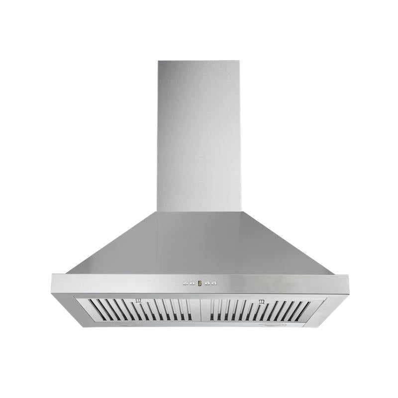 FORNO  30″ Pyramid Range Hood with Baffle Filters - Stainless Steel (FRHWM500230)