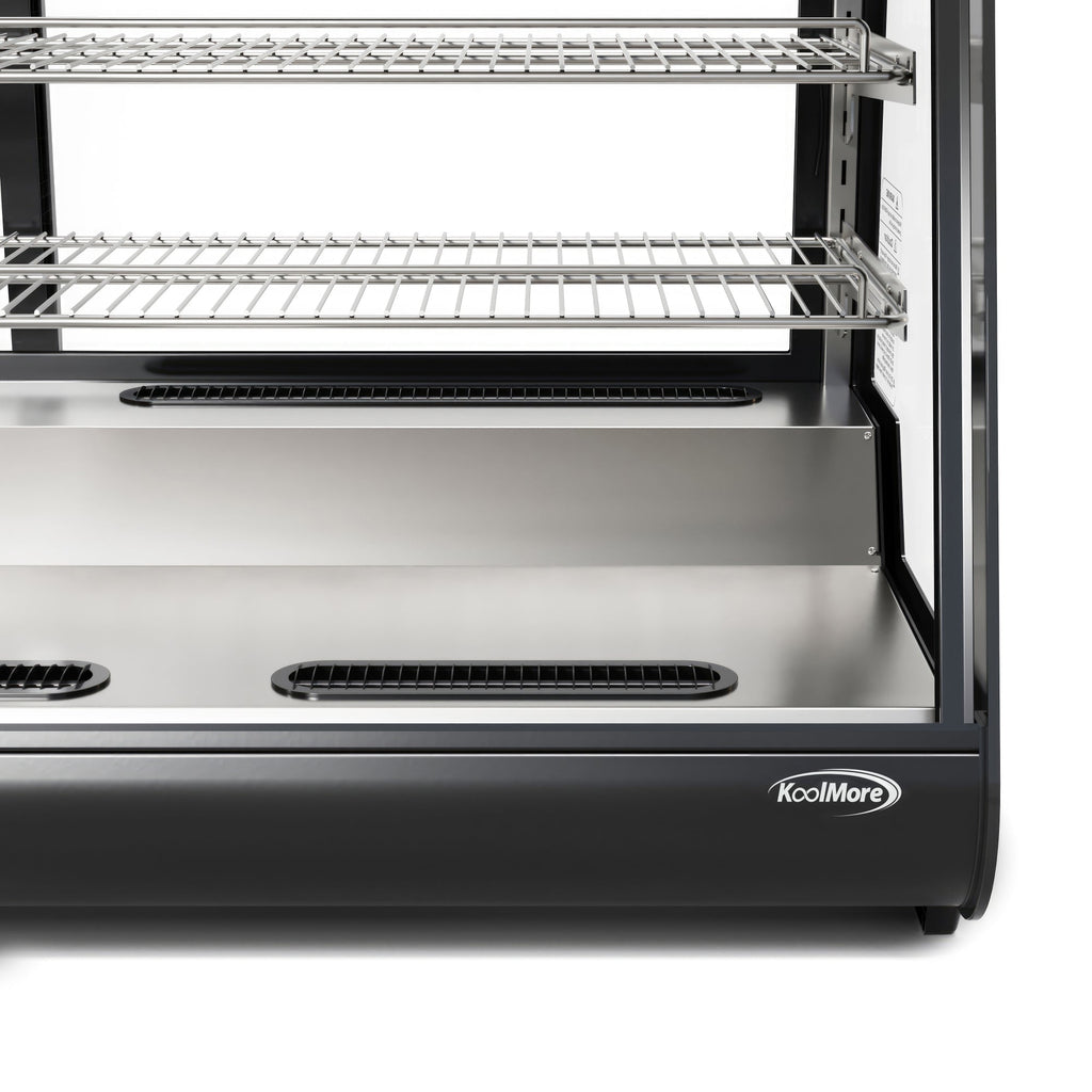 48 in. Countertop Bakery Display Refrigerator in Black, 7 cu. ft.