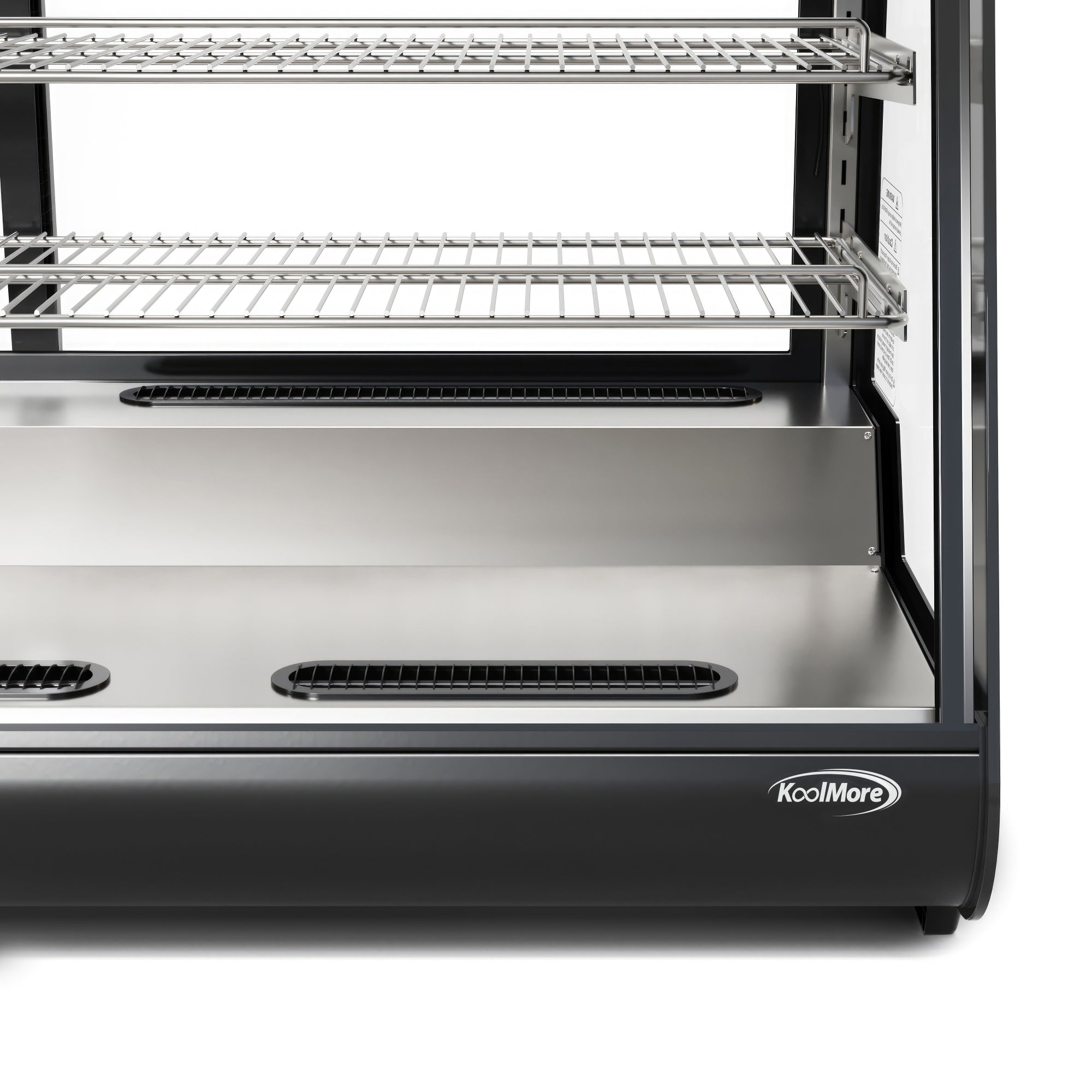 48 in. Countertop Bakery Display Refrigerator in Black, 7 cu. ft.
