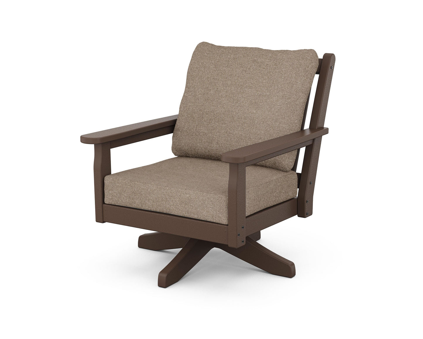 Chippendale Deep Seating Swivel Chair