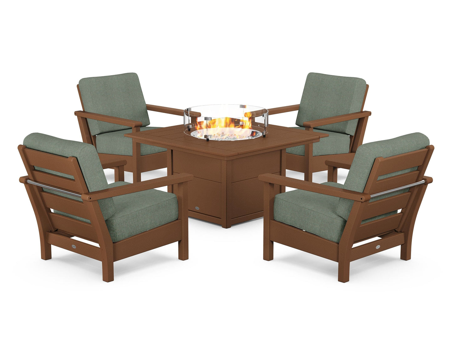 Harbour 5-Piece Conversation Set with Fire Pit Table