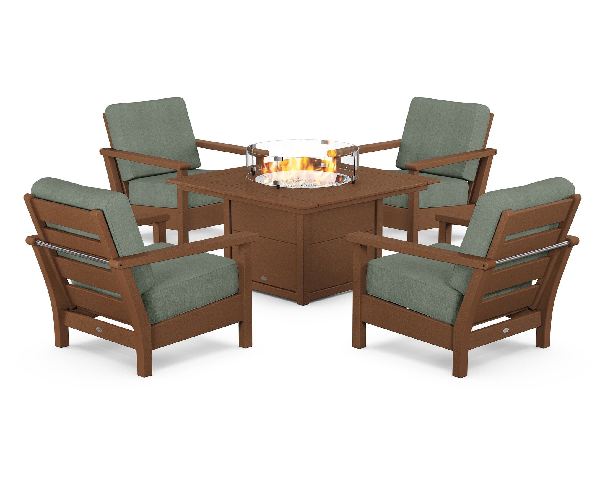 Harbour 5-Piece Conversation Set with Fire Pit Table