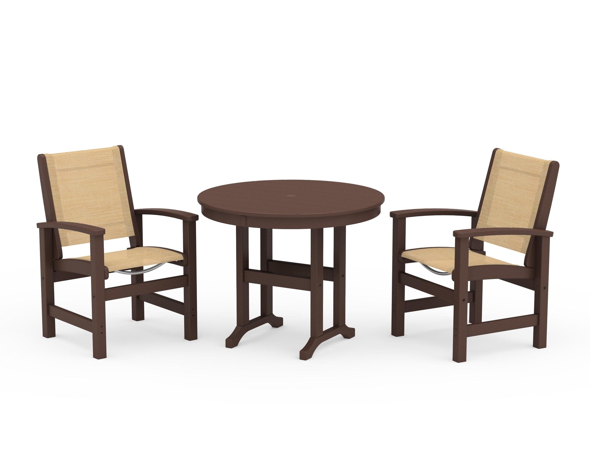 Coastal 3-Piece Round Dining Set