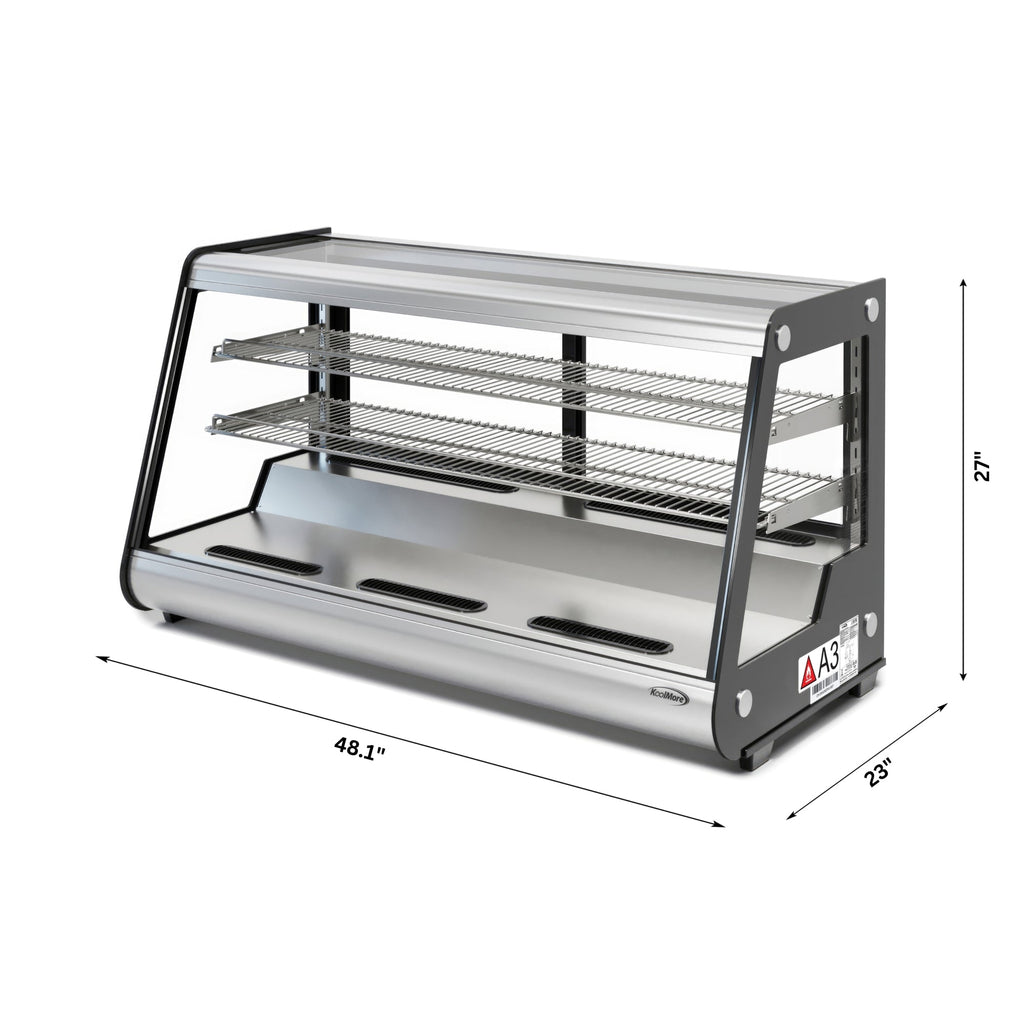 48 in. Countertop Bakery Display Refrigerator in Stainless Steel, 7 cu. ft.