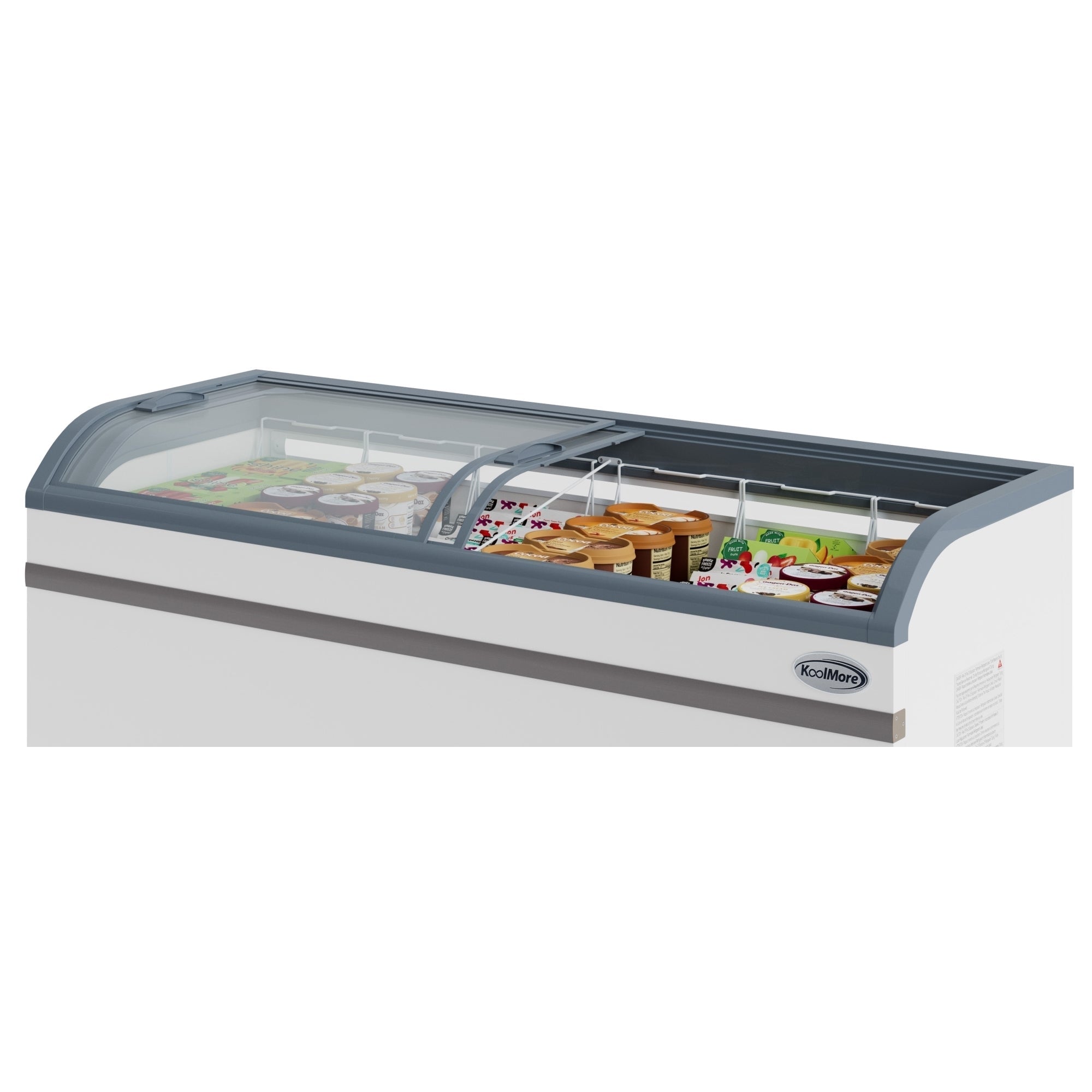 78 Inch Manual Defrost Island Chest Freezer in White, 19 cu. ft.