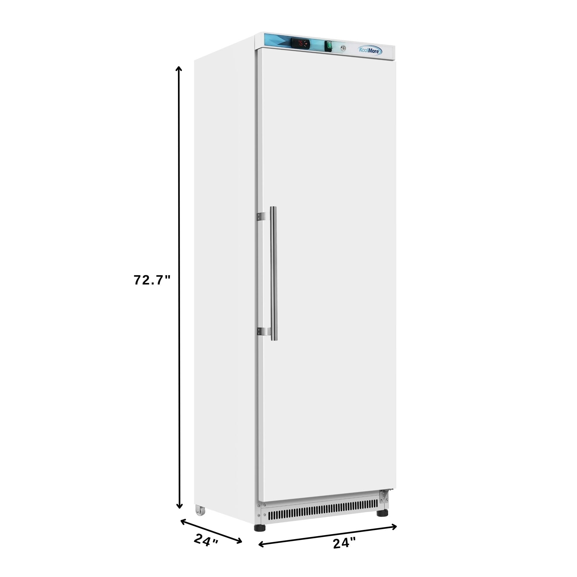 12 Cu. ft. Commercial Reach in Freezer in White Manual Defrost