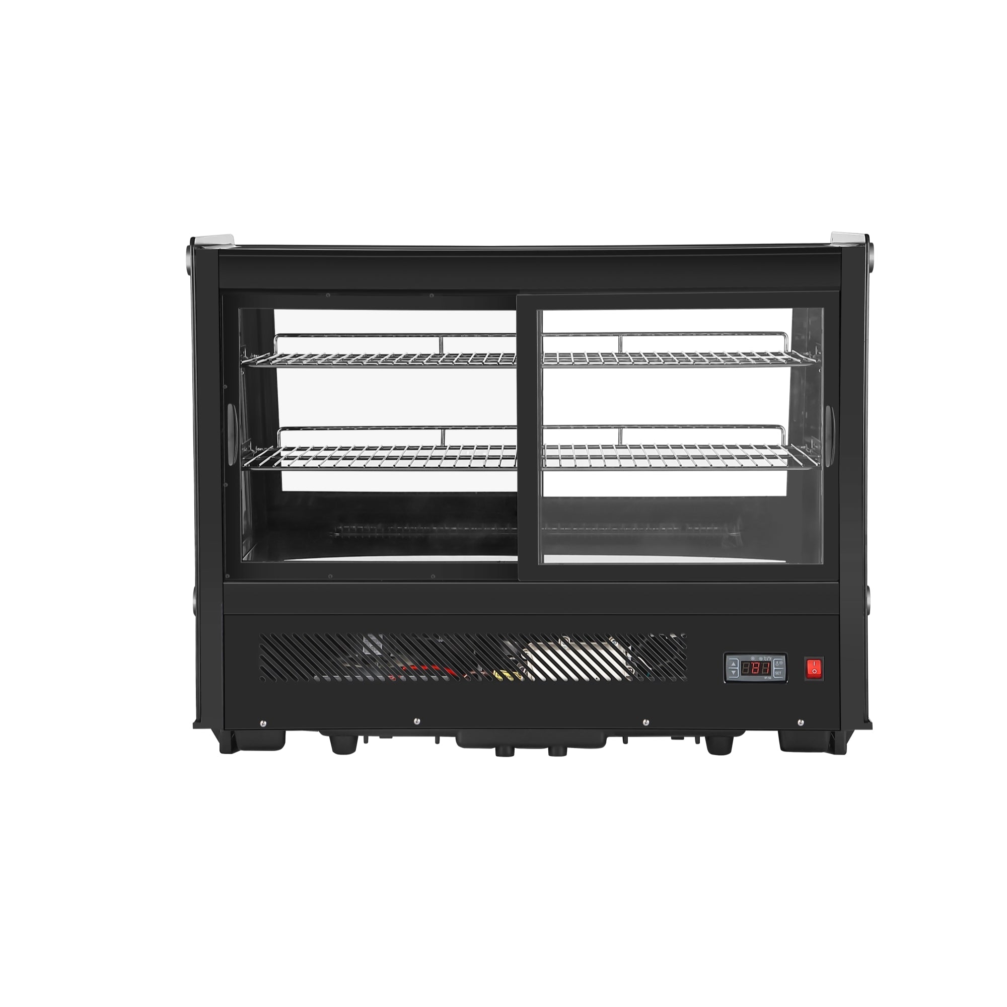 35 in. Self-Service Countertop Display Refrigerator in Black
