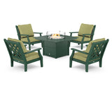 Wovendale 5-Piece Deep Seating Set with Fire Pit Table