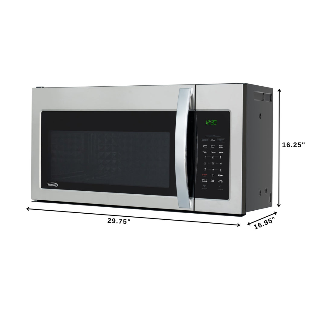 30 in. 1.5 cu.ft Over-the-Range Convection Microwave Oven in Black
