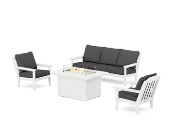 Cottage Deep Seating Fire Pit Table Set
