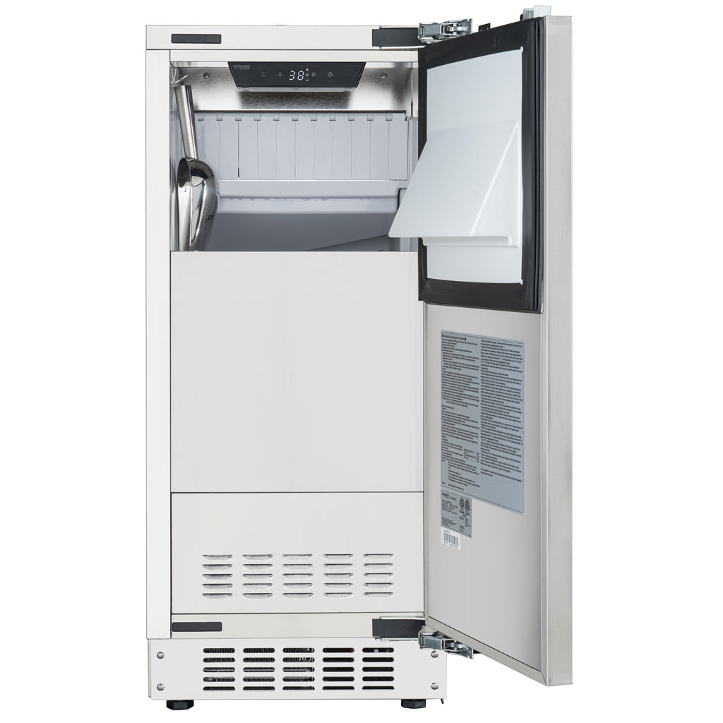 KoolMore Reserve 15 in. Residential Panel Ready Ice Maker 57 lbs/24hr in Stainless-Steel