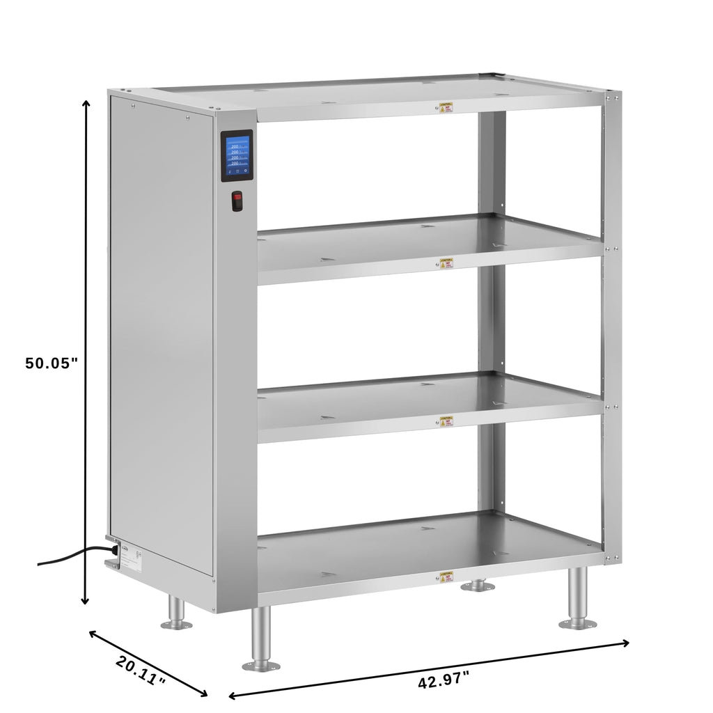 Four-Shelve Commercial Take Out Warmer Cabinet with Touch Screen in Stainless-Steel, UL and NSF Listed