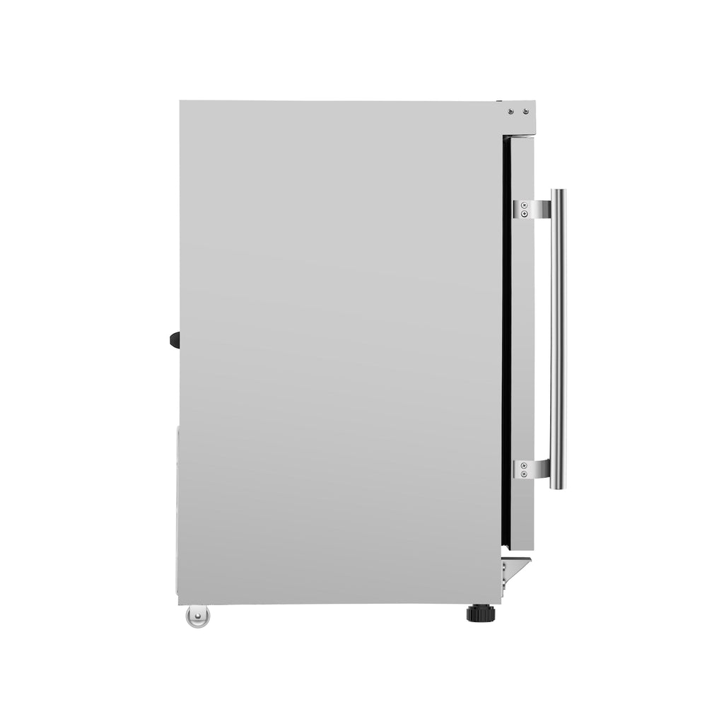 24 in. Commercial Countertop Display Freezer in White with Stainless Steel and Glass Door, 4.6 Cu. ft. - Wrap