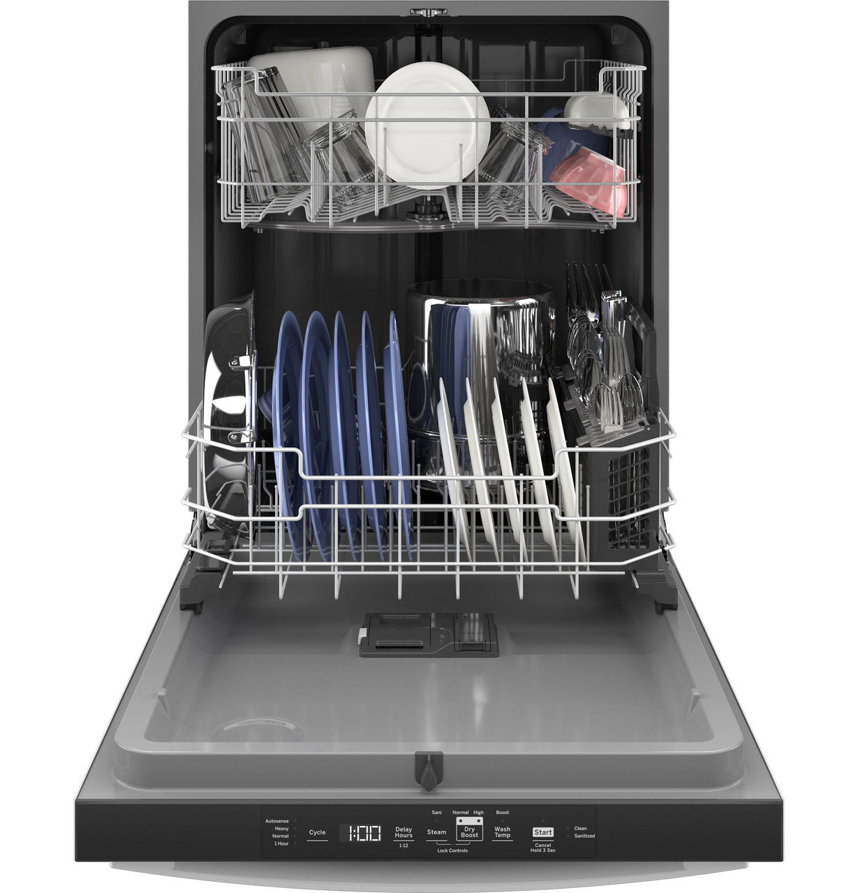 GE GE® ENERGY STAR® Top Control with Plastic Interior Dishwasher with Sanitize Cycle & Dry Boost
