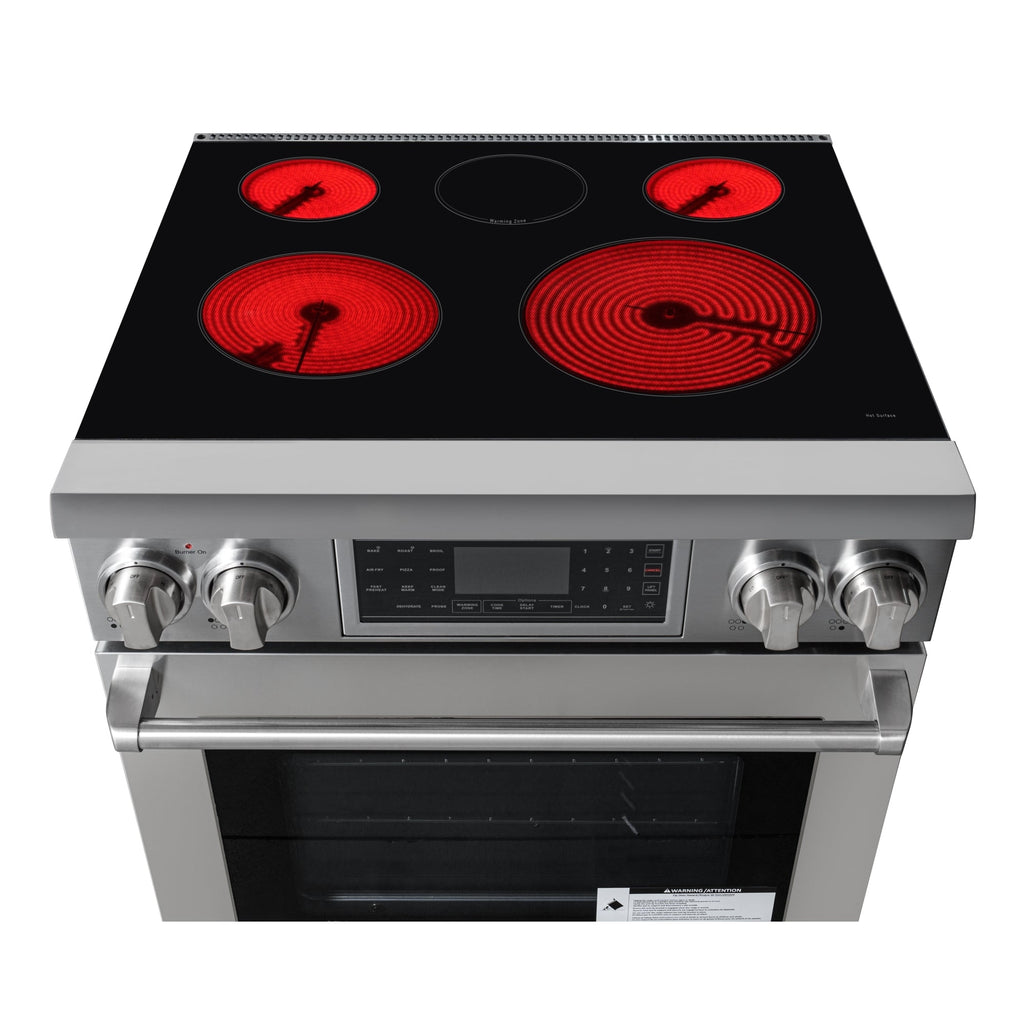 30 in. Electric Professional Range with Tilt Panel and Digital controls, Self-Cleaning, 16300W of Power, 240V in Stainless-Steel