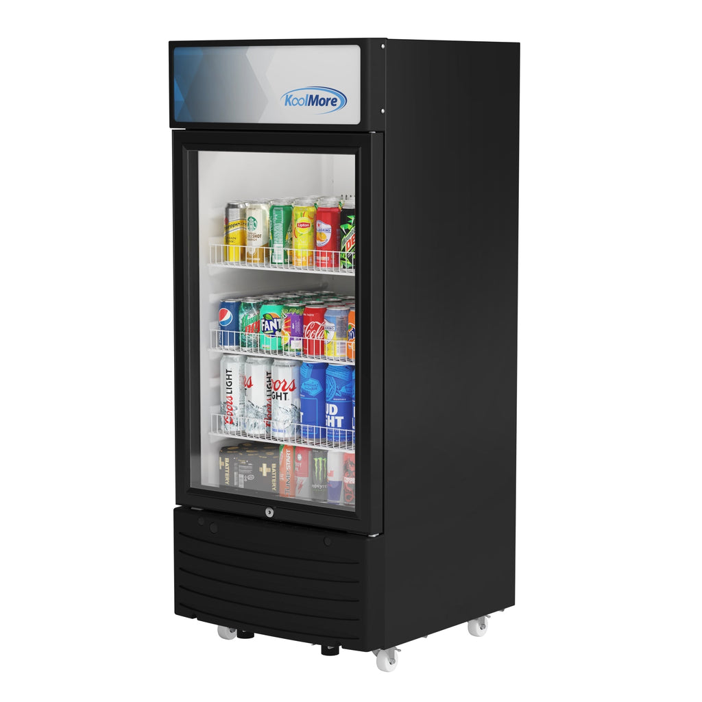 6 cu. ft. One Glass Door Commercial Display Merchandiser Refrigerator