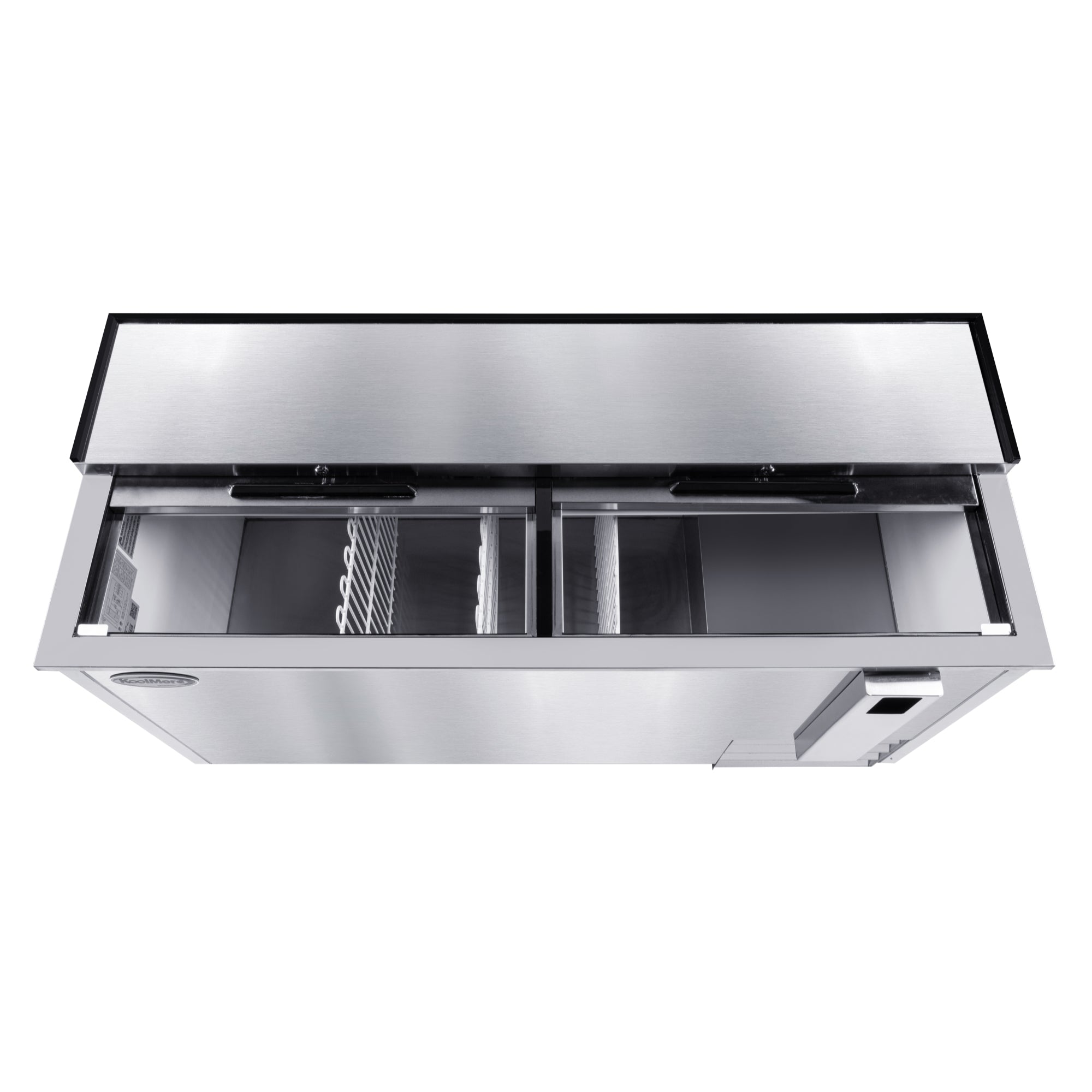 65 in. Commercial Bottle Cooler in Stainless-Steel with Built-In Opener, ETL Listed, 19 cu. ft.