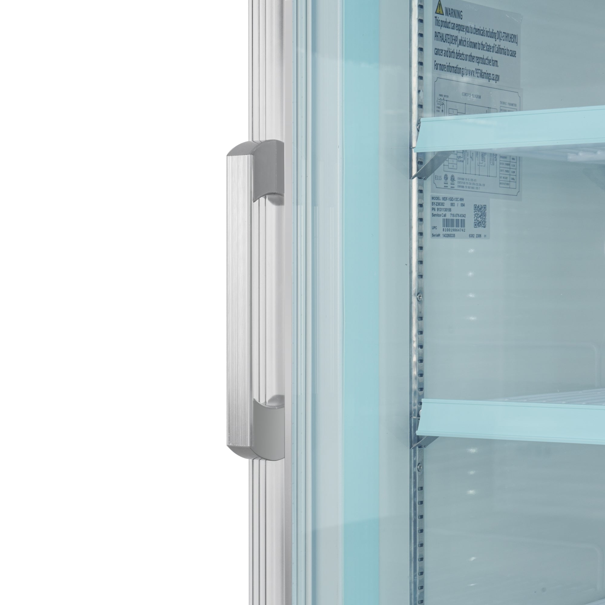 27 in. 1-Door Commercial Display Merchandiser Freezer 13 cu. ft. in White