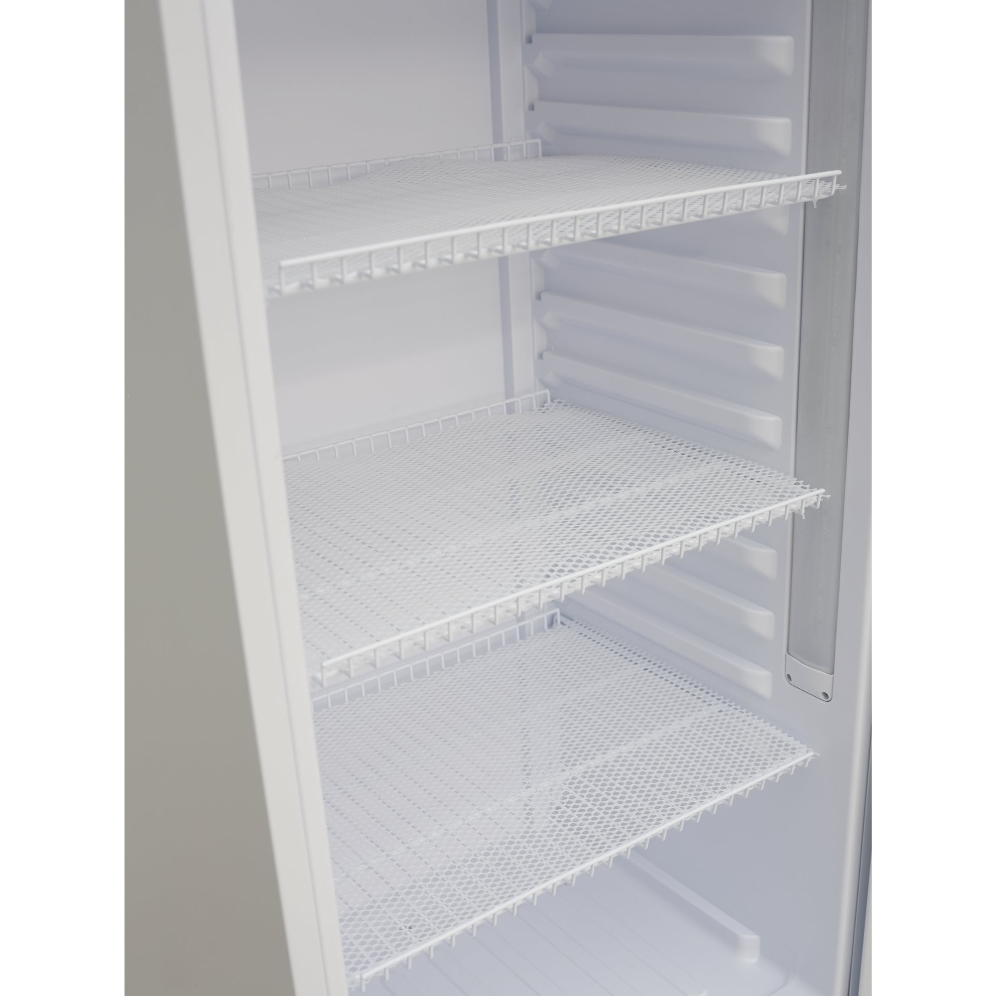 24 in. One-Door Commercial Merchandiser Refrigerator in White,12 cu. ft.