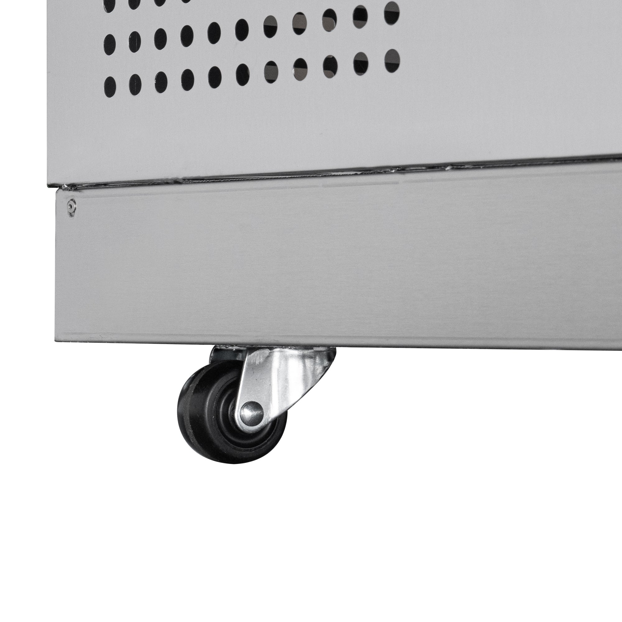 60 in. Commercial Refrigerated Prep Station Cold Table, Stainless-Steel Refrigerator with 12-Pan (Not Included) Capacity with Cover and Two Adjustable Shelves, ETL Listed