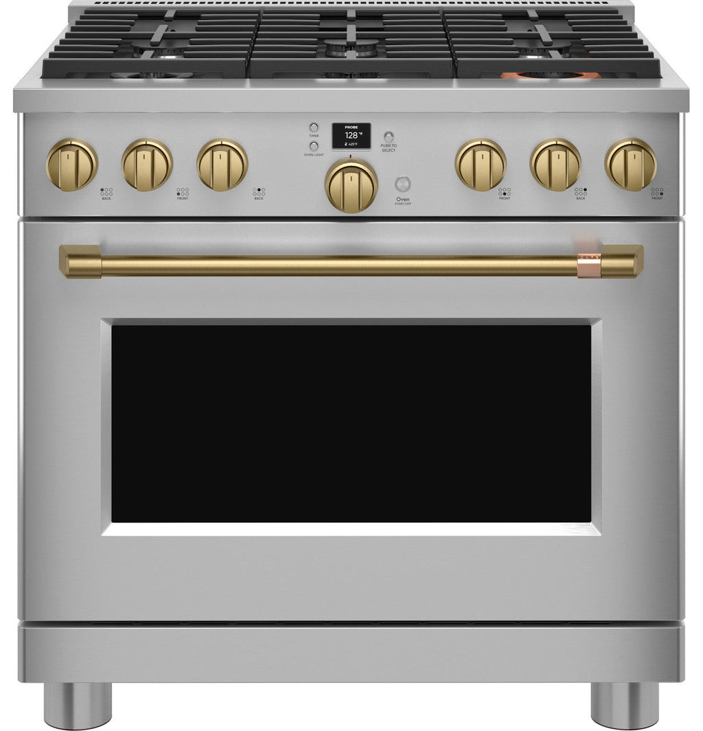 CAFÉ™ 36" Smart All-Gas Commercial-Style Range with 6 Burners (Natural Gas)