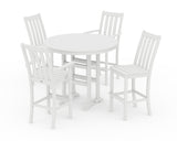 Vineyard 5-Piece Nautical Trestle Bar Set