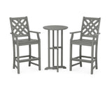 Wovendale 3-Piece Farmhouse Bar Set