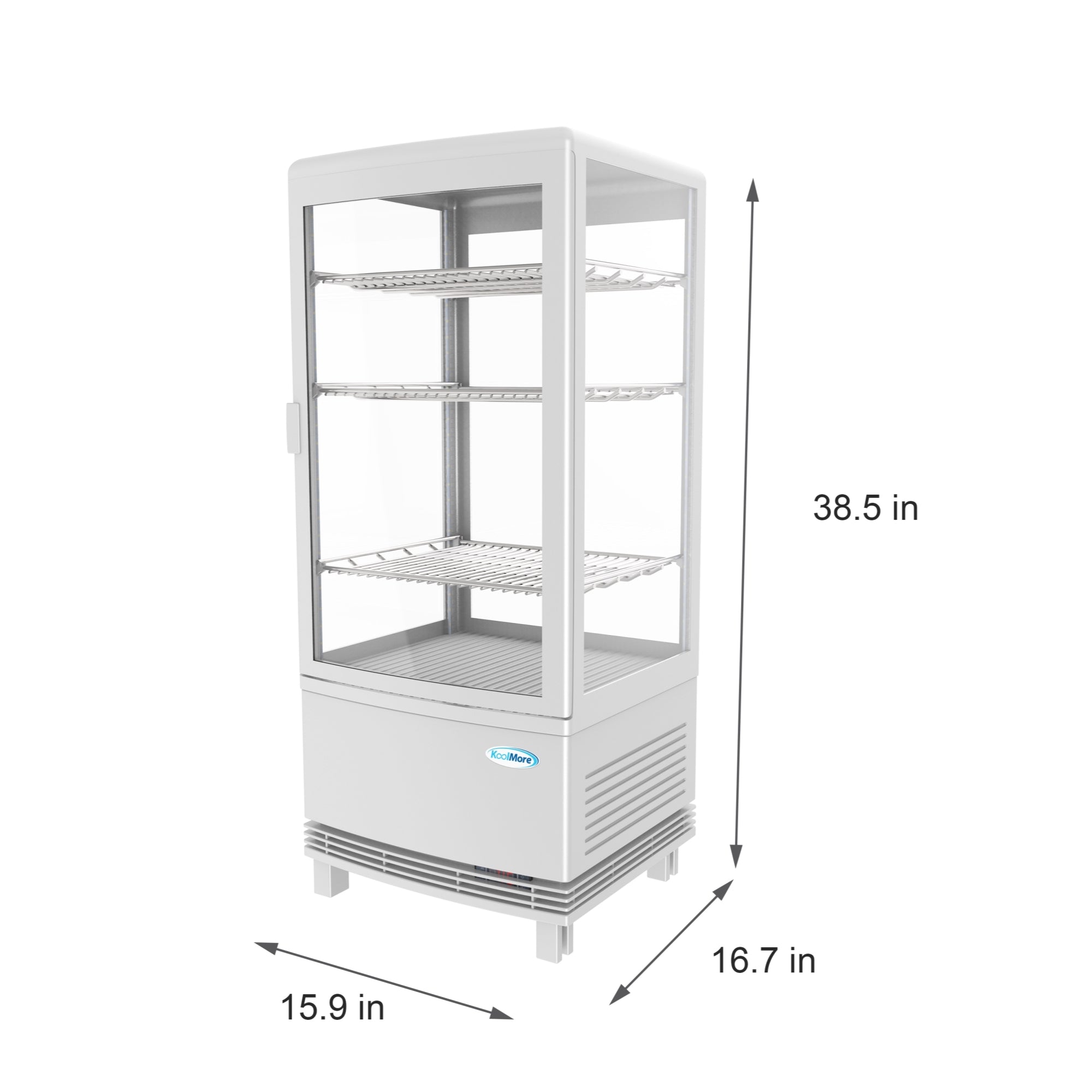 17 in. White Countertop Display Refrigerator - 3 Cu Ft.