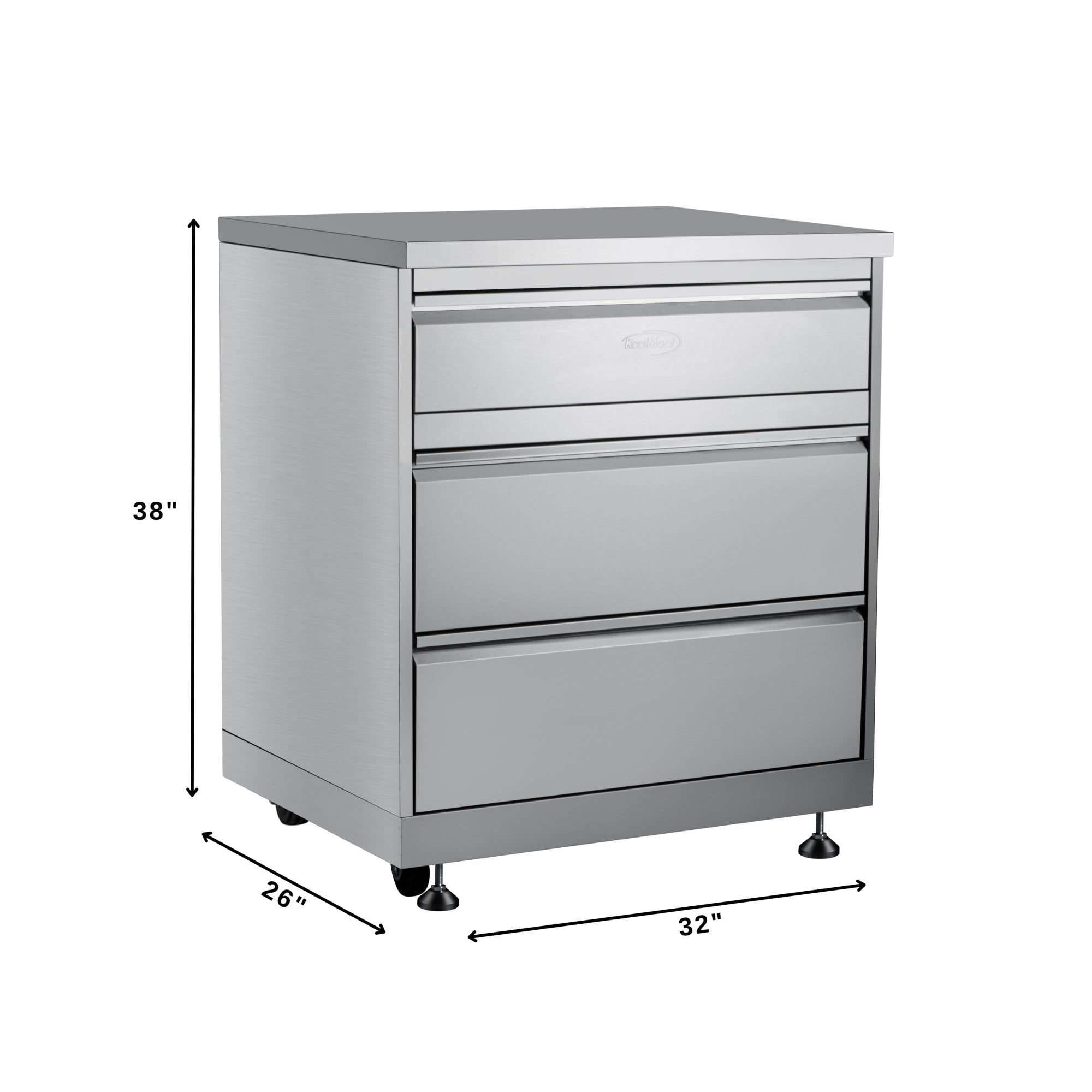 KoolMore Outdoor Kitchen Series Modular Kitchen with a Dual Fuel Pizza Oven, 3 Drawer Cabinet, Sink, 30 in. BBQ Grill and Cabinet in Stainless-Steel