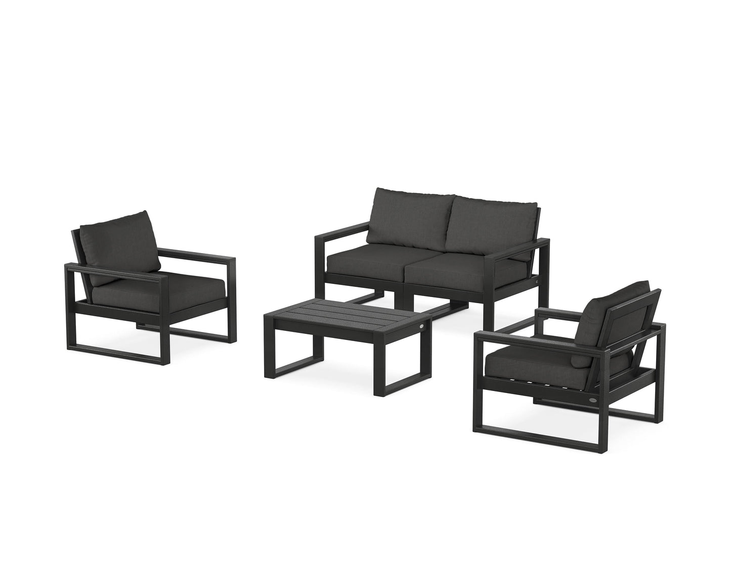 EDGE Sectional 4-Piece Deep Seating Set with Loveseat