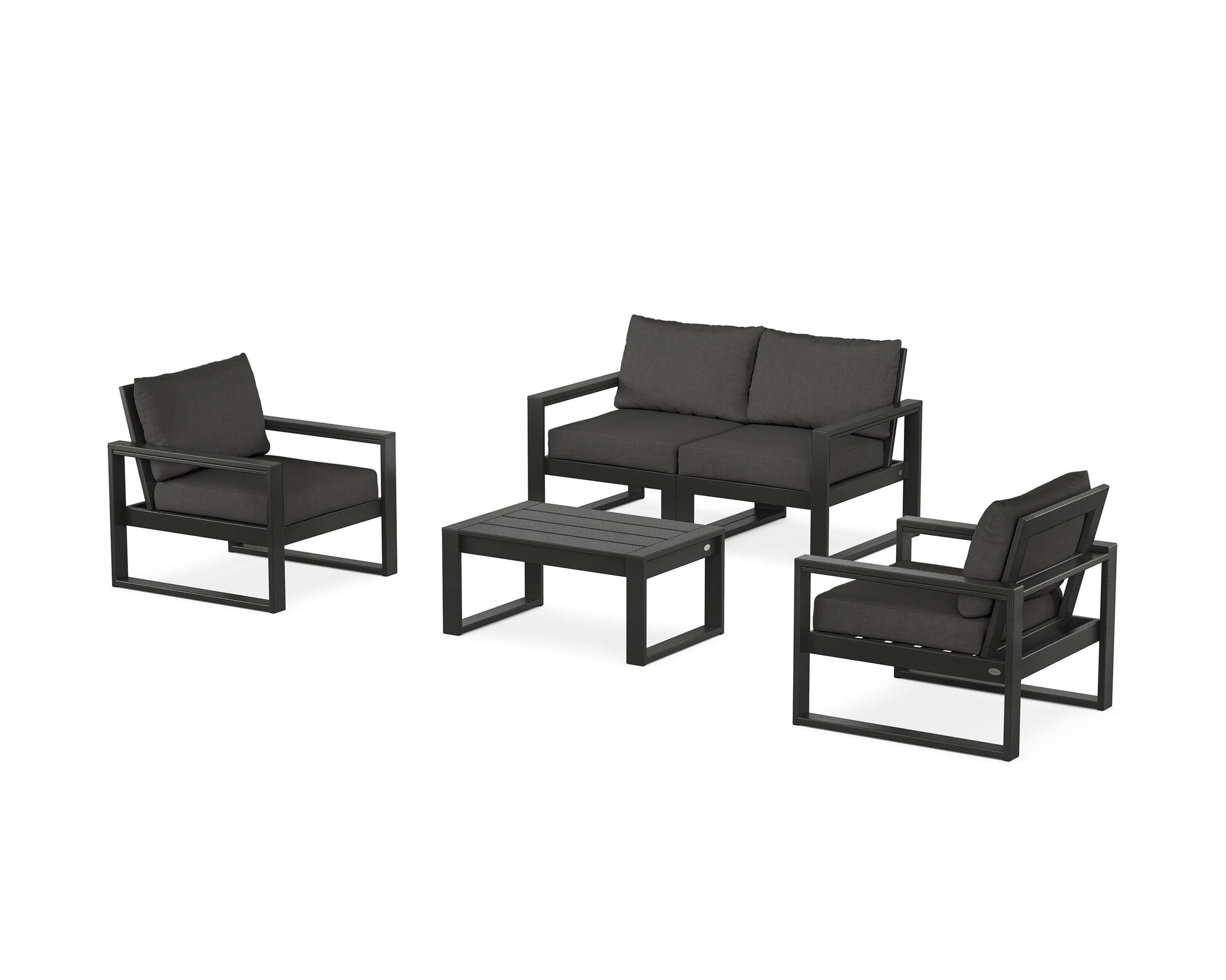 EDGE Sectional 4-Piece Deep Seating Set with Loveseat