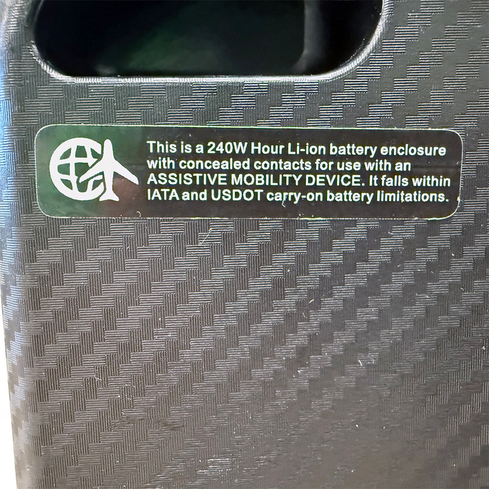 Journey Air Elite Max 12Ah Lithium Battery Replacement FAA and TSA 1025 New