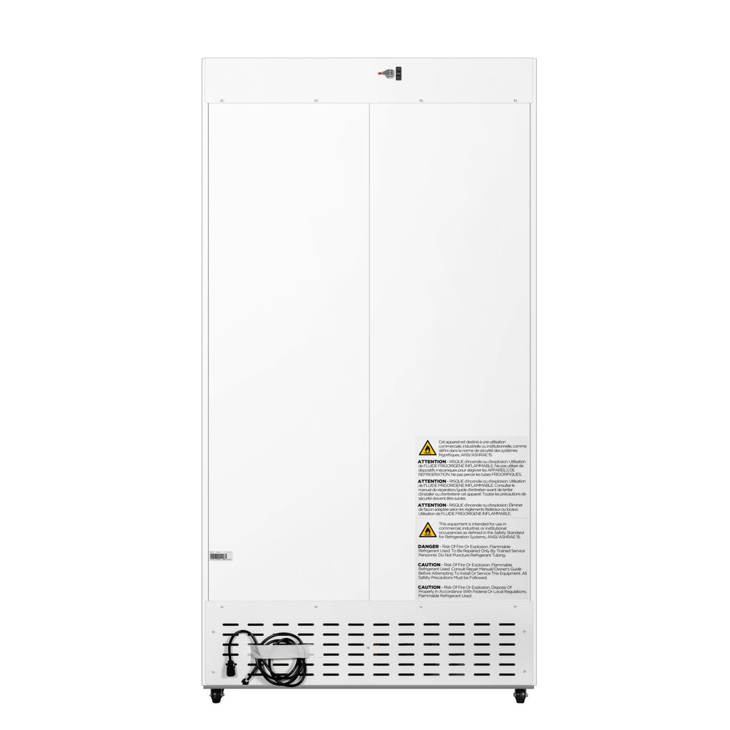 38 in. 27 cu. ft. Medical Vaccine Refrigerator for Pharmacy and Laboratory with Multi-Level Emergency Alarms, UL-Listed in White