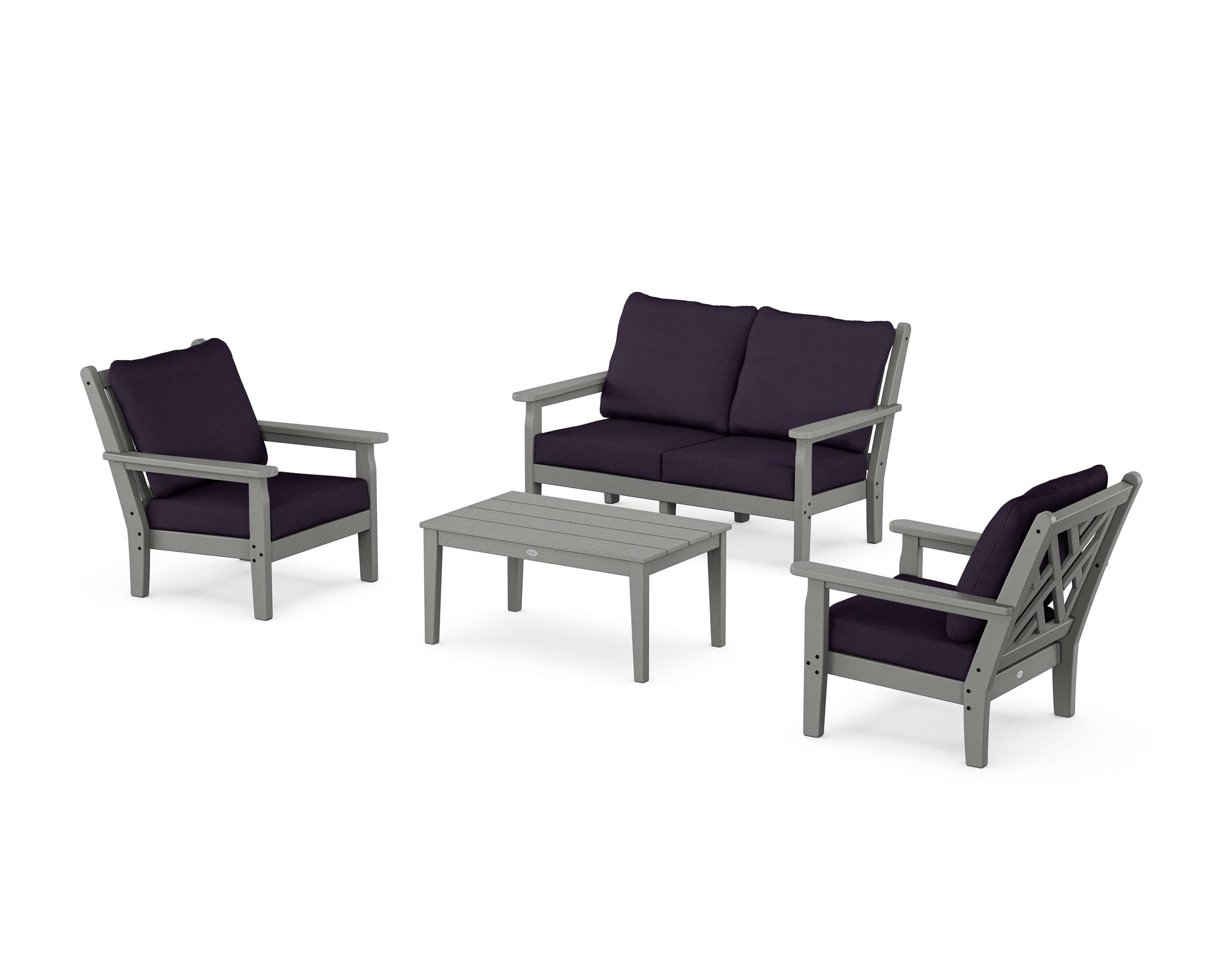 Chippendale 4-Piece Deep Seating Set with Loveseat
