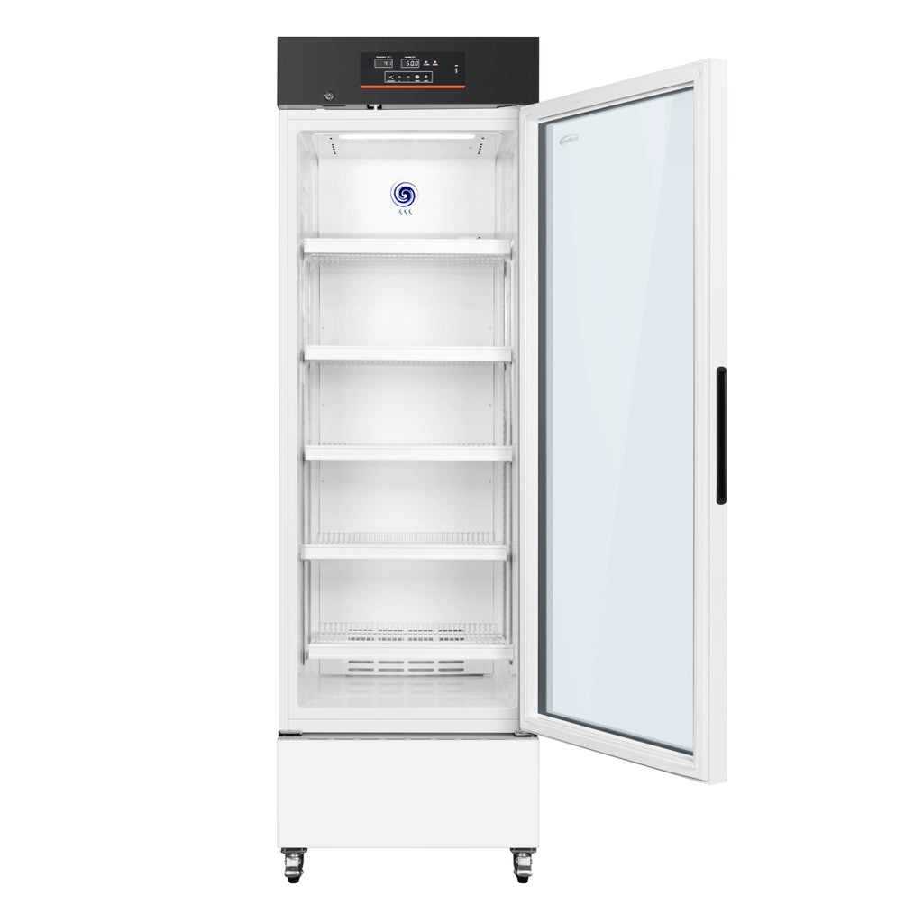 24 in. 11 cu. ft. Medical Pharmacy Refrigerator With Multi-Level Emergency Alarms in White, UL Listed