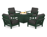 Harbour 5-Piece Conversation Set with Fire Pit Table