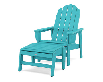 Vineyard Grand Upright Adirondack Chair with Ottoman