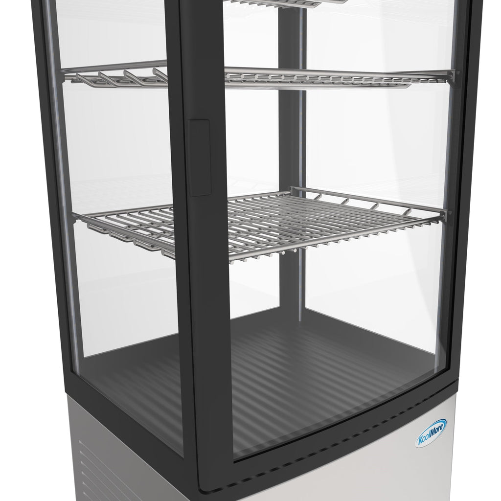 17 in. Stainless-Steel Countertop Display Refrigerator - 3 Cu Ft.