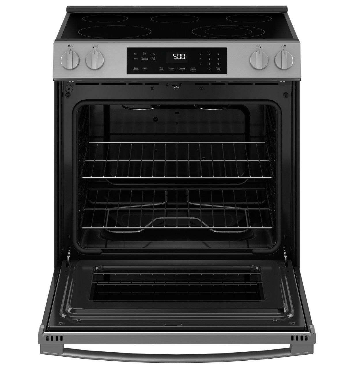 GE® ENERGY STAR® 30" Slide-In Electric Range with Crisp Mode