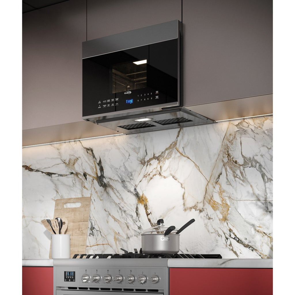1.3 cu. ft. Over the Range Stainless Steel Microwave, 300 CFM, One Panel
